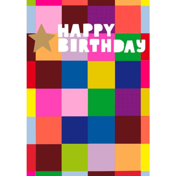 Papersalad Happy Birthday Checkered